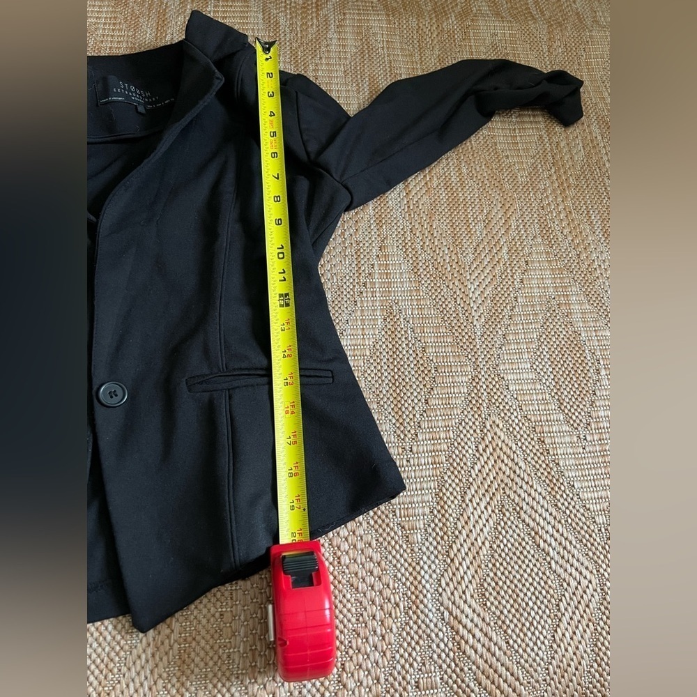 Stoosh Extraordinary Women's Vintage Black Blazer,Button Closure,Size Small - Picture 4 of 8